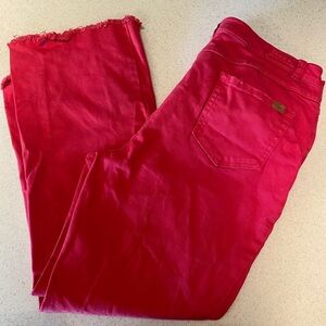 Peace Love World Red Jeans, size 16